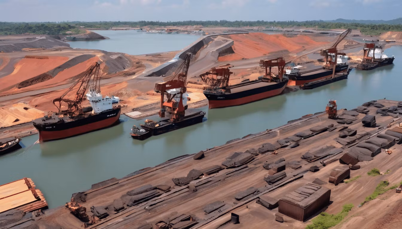 Logistik Pengiriman Mineral Bulk di Indonesia: Truk, Tongkang, Kapal